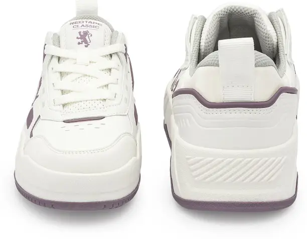 Red Tape Boldstep Women's Sneakers | Sleek Design with Cushioned Comfort Sneakers For Women (White, Purple , 6) - Image 3