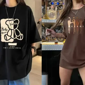 Cotton Black, Brown T-Shirt