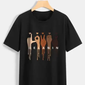 Pure Cotton Black T-Shirt