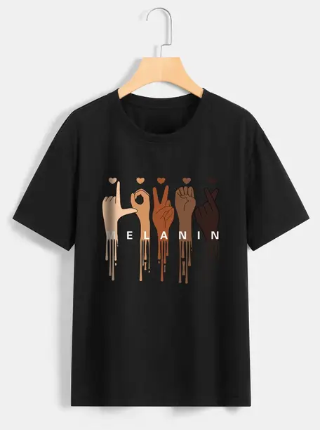 Pure Cotton Black T-Shirt