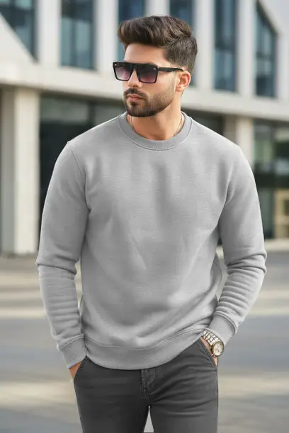 Men's plain sweatshirt