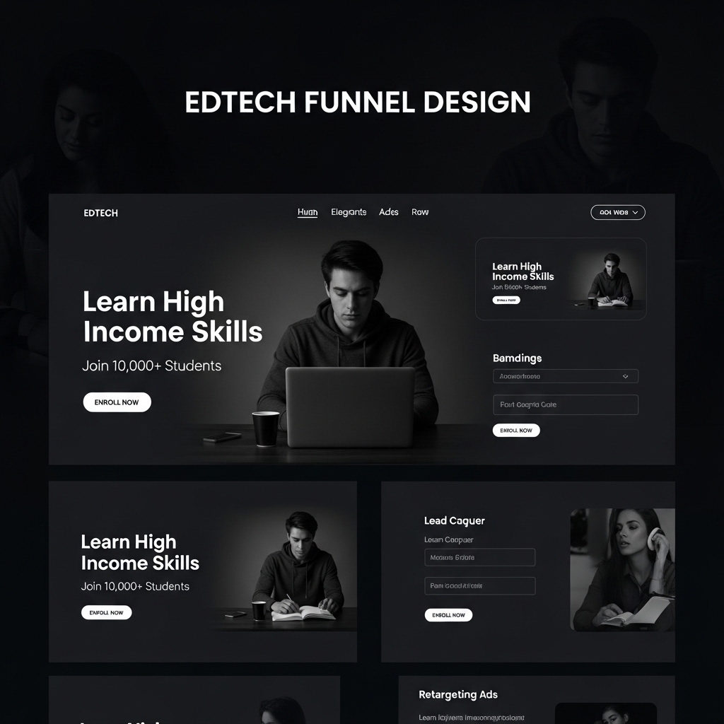 EdTech Full Funnel – Landing Page + Ads